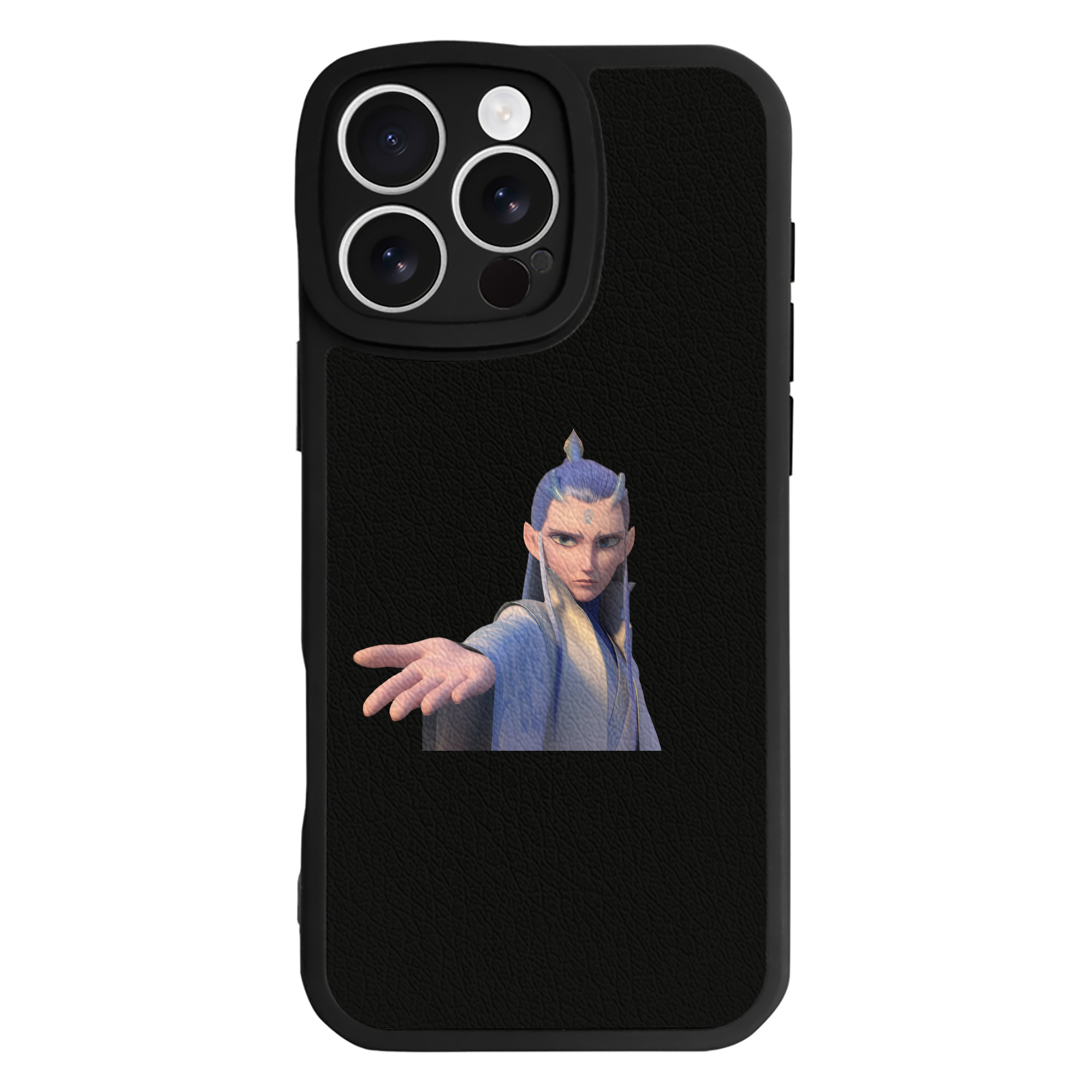 （画像用） Ne Zha 2 ナタ 魔童の大暴れ 【iPhone 16シリーズ対応】シリコンスマホケース（レザー調） 材質：シリコン
